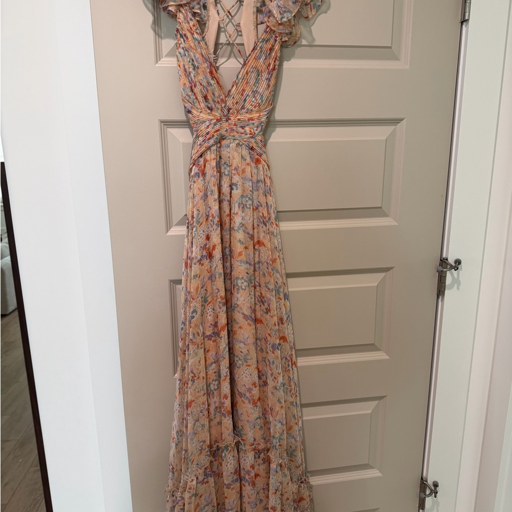 ASTR Multicolor Floral Primrose Maxi Dress